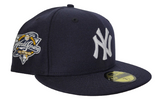 Navy Blue New York Yankees Tan Bottom 2000 World Series New Era 59Fifty Fitted