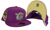 Grape Purple Pittsburgh Pirates Soft yellow Bottom 1959 All Star Game Side Patch New Era 59Fifty Fitted