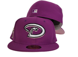 Grape Purple Arizona Diamondbacks Pink  Bottom 1998 Inaugural Season New Era 59Fifty Fitted