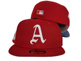 Red Philadelphia Athletics Icy Blue Bottom 1930 World Series New Era 59Fifty Fitted