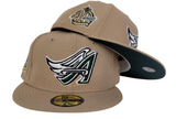 Tan Los Angeles Angels Dark green Bottom 40th Season Side Patch New Era 59Fifty Fitted