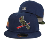 Light Navy St. Louis Cardinals Olive Green Bottom 2011 World Series New Era 59Fifty Fitted