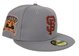 Grey San Francisco Giants Rust Bottom 50th Anniversary Side Patch New Era 59Fifty Fitted