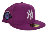Grape Purple New York Yankees 100th Anniversary Icy Blue Bottom New Era 59Fifty Fitted