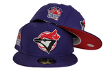Glow In The Dark Purple Toronto Blue Jays Red Bottom 1991 All Star Game New Era 59Fifty Fitted