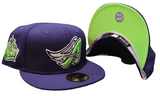 Purple Los Angeles Angels Apple green Bottom 40th Season Side Patch New Era 59Fifty Fitted