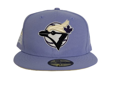 Lavender Purple Toronto Blue jays Soft Yellow Bottom 1991 All Star Game New Era 59Fifty Fitted