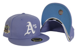 Lavender Purple Oakland Athletics Icy Blue Bottom 1989 World Series New Era 59Fifty Fitted