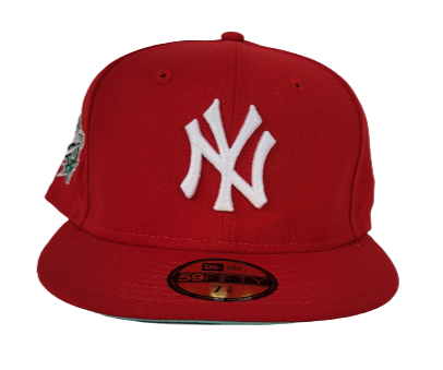 Red New York Yankees Mint Green Bottom 1998 World Series New Era 59Fifty Fitted