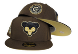 Brown Chicago Cubs Soft Yellow Bottom 1962 All Star Game New Era 59Fifty Fitted