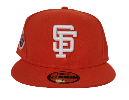 Orange San Francisco Giants Navy Blue Visor Royal Bottom Tell It Goodbye Stadium Side Patch New Era 59FIFTY Fitted 71/8