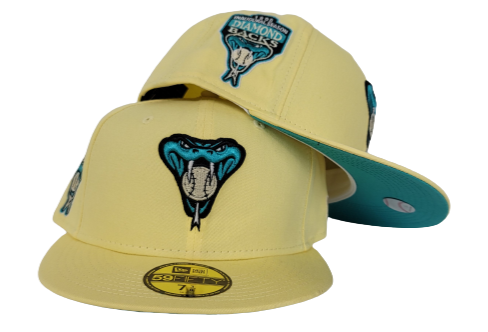 Light Yellow Arizona Diamondbacks Teal Bottom 1998 Inaugural Season Ne ...