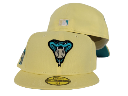 Light Yellow Arizona Diamondbacks Teal Bottom 1998 Inaugural Season Ne ...