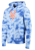New York Mets New Era Royal Tie-Dye Pullover Hoodie