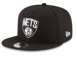 Black New Era Brooklyn Nets Gray Bottom 9Fifty Snapback