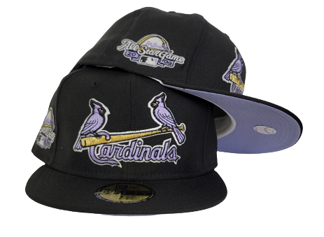 Black St. Louis Cardinals Lavender Bottom 2009 All Star Game New Era 59Fifty Fitted