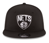 Black New Era Brooklyn Nets Gray Bottom 9Fifty Snapback