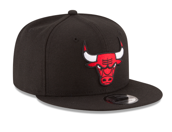 Black New Era Chicago Bulls Gray Bottom 9Fifty Snapback